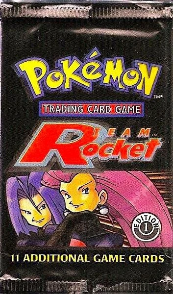 Team Rocket English booster pack artwork