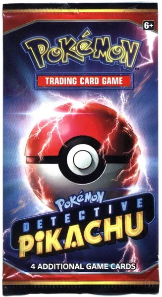 Detective Pikachu English booster pack artwork