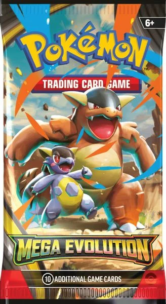 Mega Evolution English booster pack artwork
