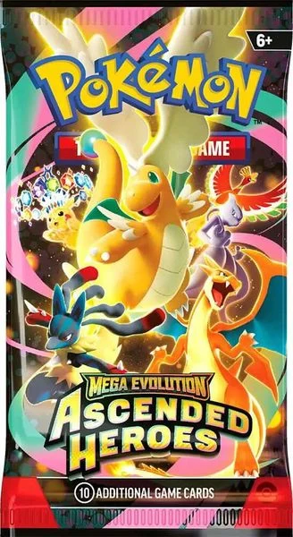 Ascended Heroes English booster pack artwork