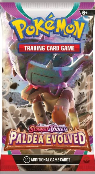 Paldea Evolved English booster pack artwork