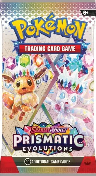 Prismatic Evolutions English booster pack artwork