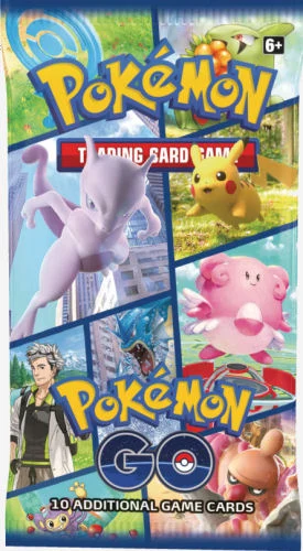Pokémon GO English booster pack artwork