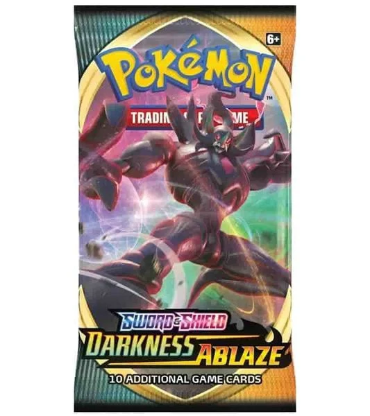Darkness Ablaze English booster pack artwork